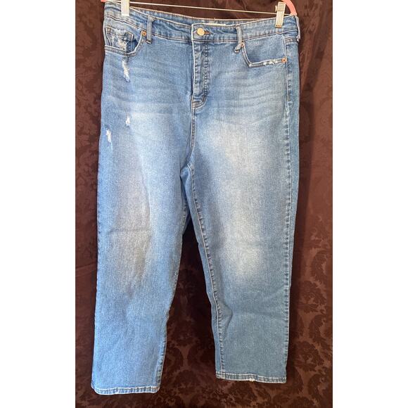 Jessica Simpson High Rise Vintage Button fly jeans, size 14/32 - Picture 1 of 8